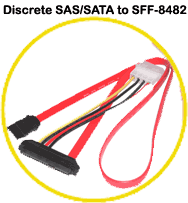 Discrete SAS/SATA : SFF-8482